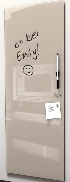 PRO ART Memoboard 80 x 30 cm Metall beige