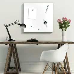 PRO ART Memoboard 50 x 50 cm Metall weiß