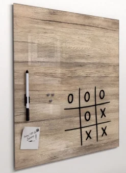 PRO ART Memoboard 50 x 50 cm Metall braun