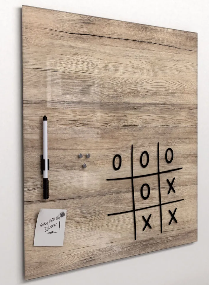 PRO ART Memoboard 50 x 50 cm Metall braun