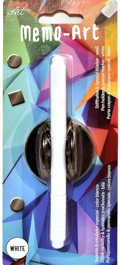 PRO ART Spezialstift mit Magnethalter MEMO-ART 2-teilig weiß