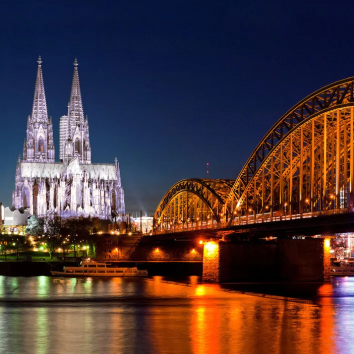 PRO-ART Glas Art Bild KÖLN DOM II 20 x 20 cm Floatglas