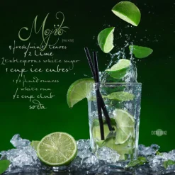 PRO-ART Glas Art Bild MOJITO 20 x 20 cm Floatglas