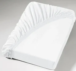 PRONIGHT Jersey-Boxspring-Spannbettlaken 90-100 x 190-220 cm weiß