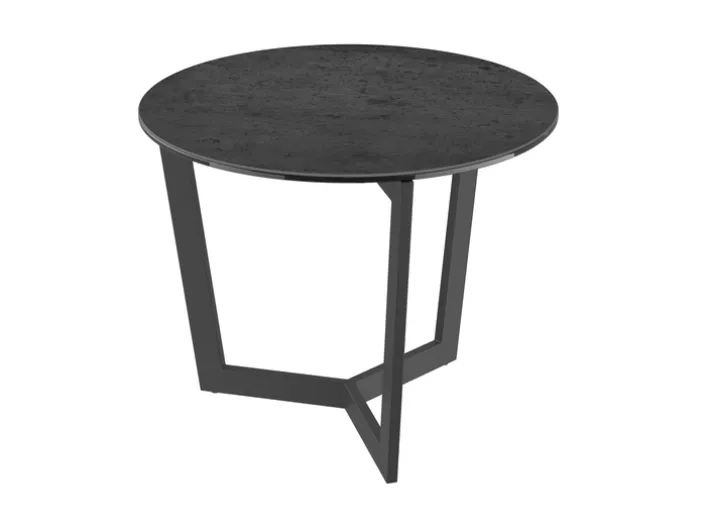 Puro Beistelltisch TAMARA LAQUE 55 cm titan grau