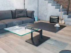 Puro Couchtisch OPERA 90(150) x 60 cm titan