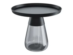 Puro DROP Couchtisch 71x43 cm Rauchgrau/Schwarz