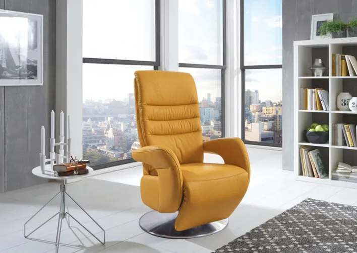 PURO Fernsehsessel CERGY S1-V1 Stoffbezug yellow