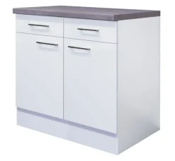 QUARTIER Unterschrank MEGGIE 80 x 86 x 57 cm weiß