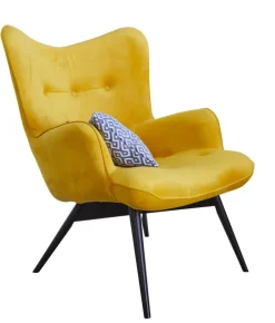 Relaxsessel VICKY VELVET gelb