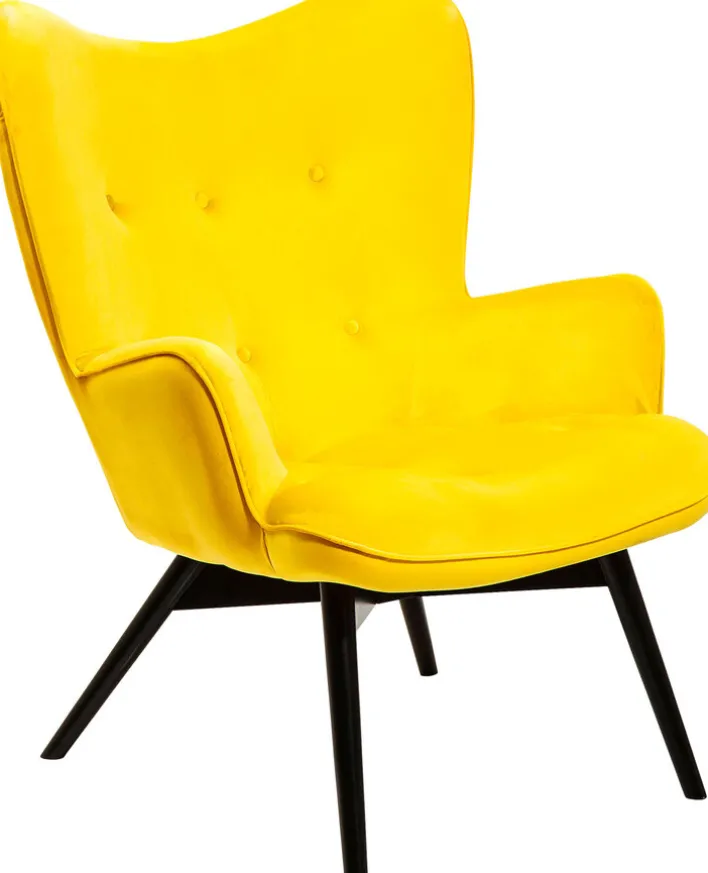 Relaxsessel VICKY VELVET gelb