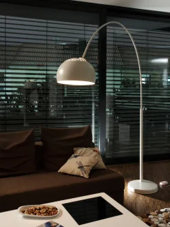 Retrofit Bogenlampe weiß /Marmor weiß