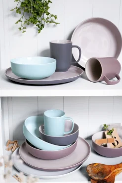 Ritzenhoff & Breker Dessertteller JASPER 6er Set taupebraun/ weiß