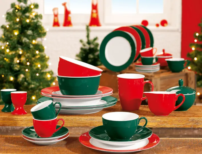 Ritzenhoff & Breker Dessertteller DOPPIO 6er Set rot