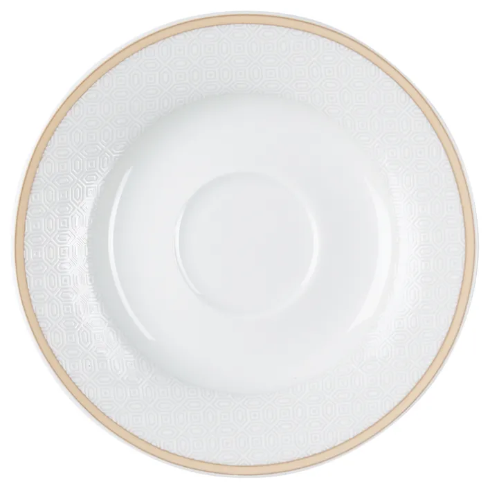 Ritzenhoff & Breker Espresso-Untertasse GEO Porzellan beige