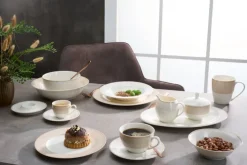 Ritzenhoff & Breker Kaffeeservice GEO 18-teilig Porzellan beige