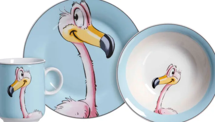 Ritzenhoff & Breker Kindergeschirr-Set HAPPY ZOO FLO 3-teilig