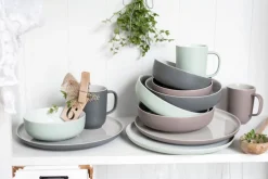 Ritzenhoff & Breker Pastaschale JASPER 4er Set grau/ weiß