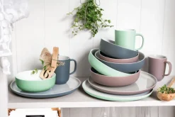 Ritzenhoff & Breker Pastaschale JASPER 4er Set grau/ weiß