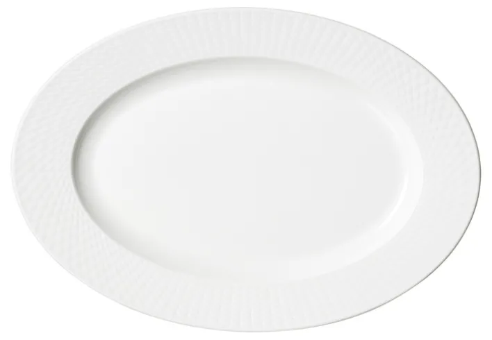 Ritzenhoff & Breker Servierplatte SAPHIR Porzellan 30,5 x 2,5 x 20,5 cm Weiß