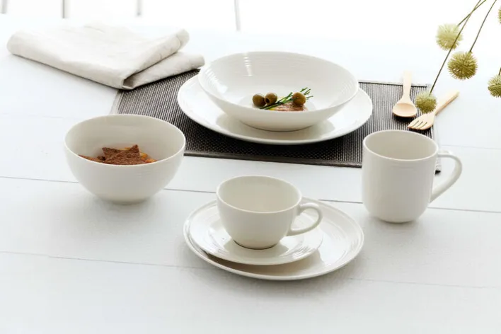 Ritzenhoff & Breker Speiseteller LEVI 6er Set weiß