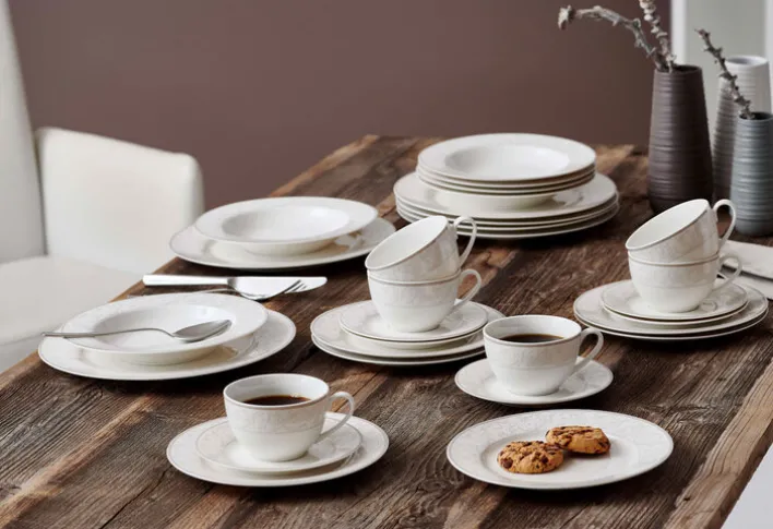 Ritzenhoff & Breker Tafelservice ISABELLA 12-teilig cremeweiß