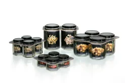 Ritzenhoff & Breker Vorratsglas MARA 4er Set 580 ml Glas sechskantig