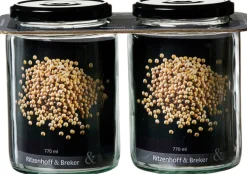 Ritzenhoff & Breker Vorratsglas MARA 2er Set 770 ml Glas rund
