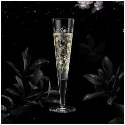 RITZENHOFF Champagnerglas BRILLIANTNACHT R. BOHNENBERG mit edlen Kristallen