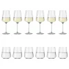 RITZENHOFF Wasser- und Weißweingläser-Set LICHTWEISS 12-teilig Kristallglas