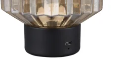 RL Akku LED Tischlampe LORD schwarz /amber
