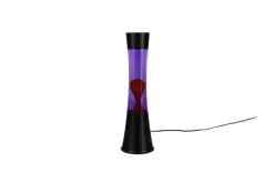 RL Lavalampe ETNA, Metall/Glas/Wachs, Höhe 39 cm, LED 21 W, 3.000 K, 260 lm, Schutzklasse 2, IP20, Schwarz/Rot/Lila