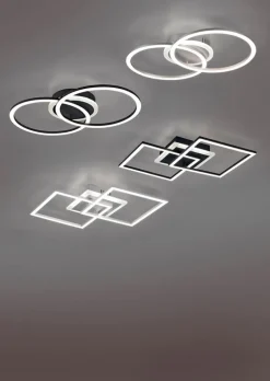 RL LED Deckenlampe VENIDA 35,5 x 57,5 cm schwarz