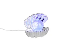 RL LED Dekoleuchte SHELLY, Kunststoff, 17,5 x 14,5 x 12,5 cm Chromfarbig