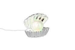 RL LED Dekoleuchte SHELLY, Kunststoff, 17,5 x 14,5 x 12,5 cm Chromfarbig