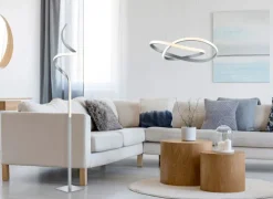 RL LED Stehlampe COURSE nickelfarbig