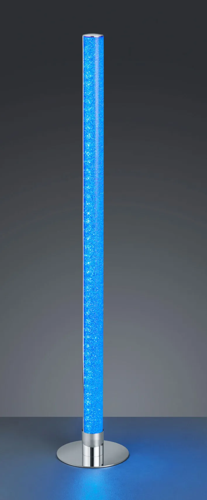 RL LED Stehlampe LEIA mit Fernbedienung 104 cm Metall/Acryl chromfarbig/transparent