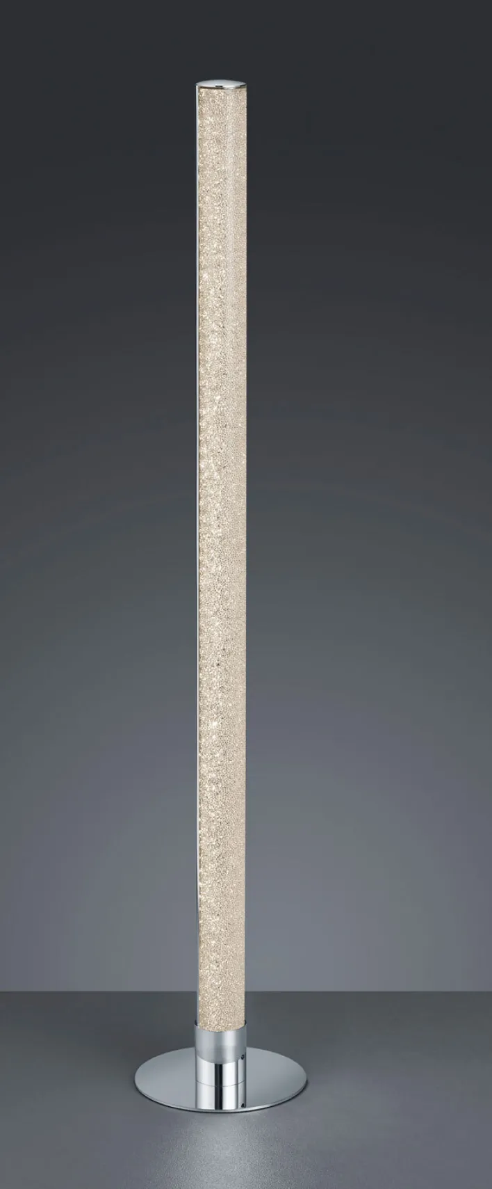 RL LED Stehlampe LEIA mit Fernbedienung 104 cm Metall/Acryl chromfarbig/transparent