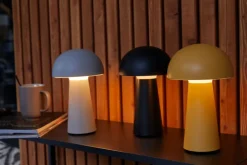 RL mobile LED Tischlampe LENNON 21,6 cm schwarz