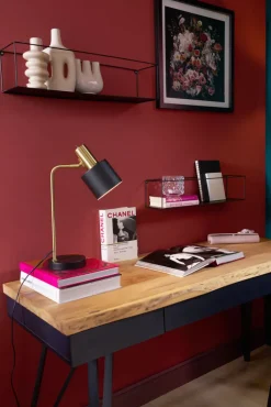 RL Retrofit Tischlampe ADAM schwarz /messingfarbig