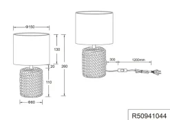RL Retrofit Tischlampe MALA 26 cm