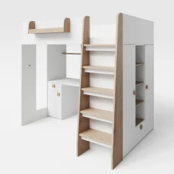 roba Hochbett SMALL WORLD ARTESANA weiß/ braun