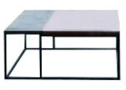 ROLF BENZ Couchtisch 985 Nussbaum /Naturstein