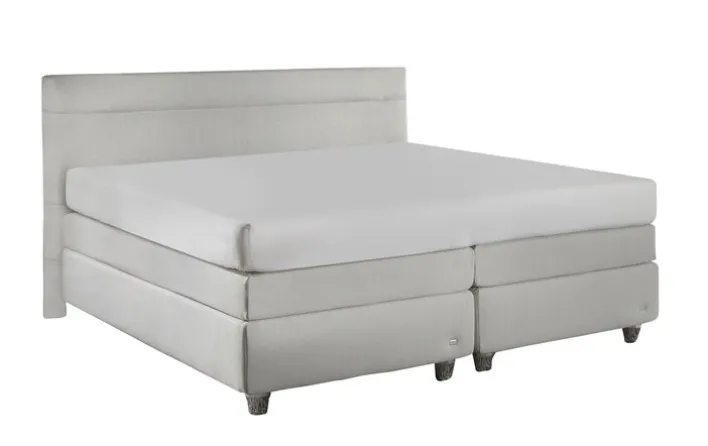 ruf Boxspringbett BELVEDI 180 x 200 cm hellgrau