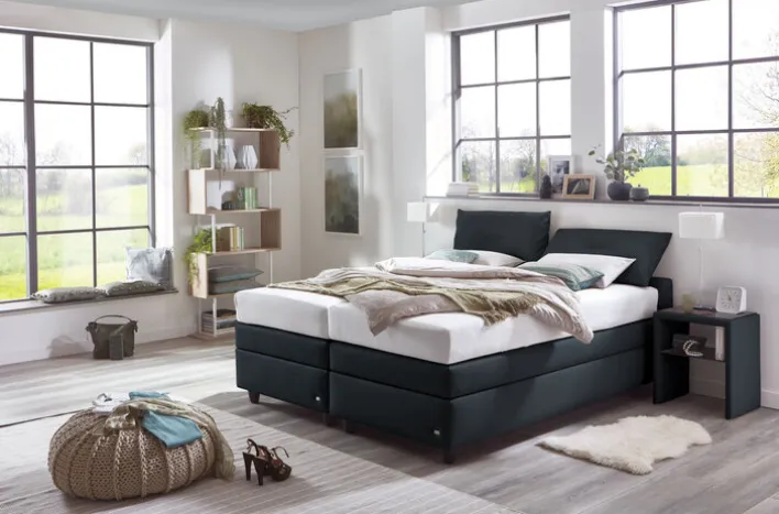 ruf Boxspringbett VITERA 180 x 200 cm anthrazit
