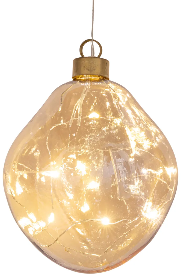 SAICO Deko Anhänger NUGGET3 10x10x10 cm amber-gold