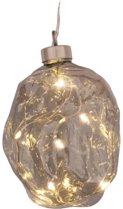 SAICO Deko Anhänger NUGGET2 10x10x10 cm Lichtgrau/Mehrfarbig