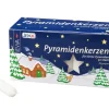 SAICO 50er Set Pyramidenkerzen EWA 7,40 cm Weiß