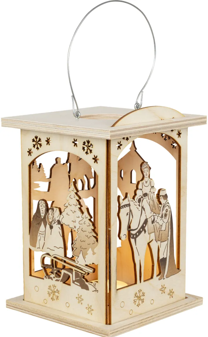 SAICO Laterne DREI HASELNÜSSE FÜR ASCHENBRÖDEL 12x16x12 cm