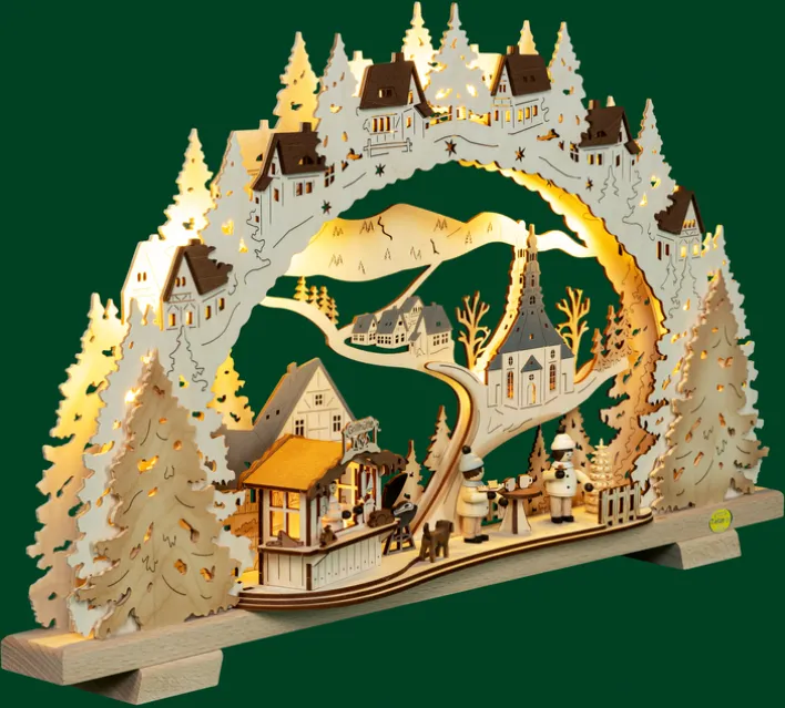 SAICO Lichtobjekt GRILLHÜTTE 31,5x52x9,5 cm